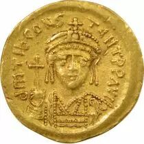 Byzantine Empire Tiberius II - Gold Solidus - 579 / 582 Constantinople
