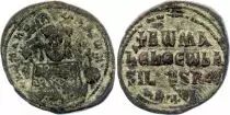 Byzantinisches Reich Constantin VII - Follis, Classe 5, Seul - 945 / 950 Constantinople