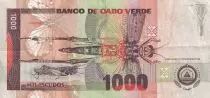Cabo Verde 1000 Escudos - Warbler - 1992 - Serial MN - P.65a