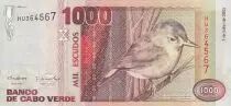 Cabo Verde 1000 Escudos - Warbler - 2002