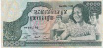 Cambodge 1000 Riels - Enfants - Lokecvara - 1975 - P.17