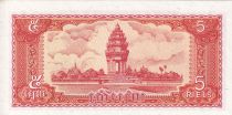 Cambodge 5 Riels - Travailleurs - Monument - 1987 - NEUF - P.29