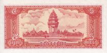 Cambodge 5 Riels - Travailleurs - Monument - 1987 - P.29
