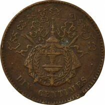 Cambodge Norodom I - 10 Centimes - 1860