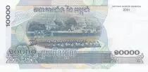 Cambogia 10000 Riels 2001 - N.Sianouk, countryside