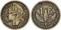 Cameroon 1 Franc Territoire sous Mandat - Patey - 1924