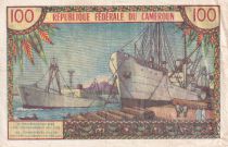 Cameroon 100 Francs - Pdt Ahidjo - Boats - 1962 - Serial V.11 - VF - P.10