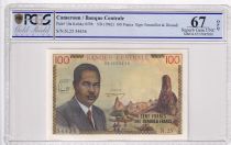 Cameroon 100 Francs Pdt Ahidjo - Boats - 1962 - PCGS 67 OPQ