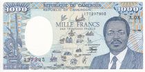 Cameroon 1000 Francs Map of CAS (completed) - 1990 - Serial A.08 - UNC - P.26b