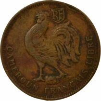Cameroon 50 Centimes, French Mandate, Free France - 1943 Pretoria