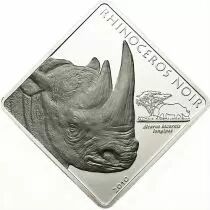 Cameroun 1 500 Francs CFA - 2010 - Rhinoc&eacute;ros Noir