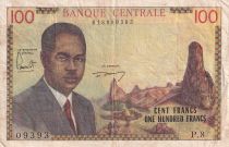 Cameroun 100 Francs - Pdt Ahidjo - Bateaux - 1962 - Série P.8 - TTB - P.10