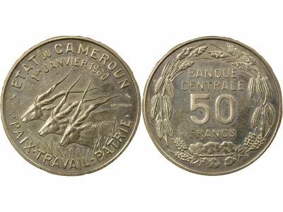 Cameroun 50 Francs, Essai - 1960 Paris