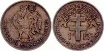 Camerun 1 Franc Cameroun Fran&ccedil;ais Libre - 1943