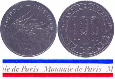 Camer�n 100 Francs - 1972 - Test strike