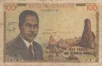Camer�n 100 francs - Pdt Ahidjo - Ship - 1962 - Serial A.1 - P.10