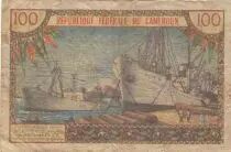 Camer&uacute;n 100 francs - Pdt Ahidjo - Ship - 1962 - Serial A.1 - P.10