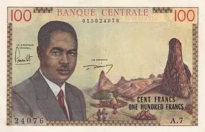 Camer�n 100 Francs - Pr�sident Ahidjo - 1962 - Serial A.7