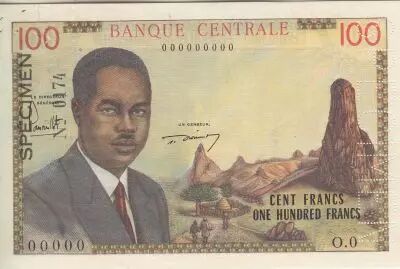 Camer�n 100 Francs - Pr�sident Ahidjo - Specimen - 1962 - Serial S.20