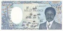 Camer�n 1000 Francs Map of CAS (completed) - 1986 - Serial P.09 - UNC - P.10a