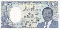 Camer�n 1000 Francs Map of CAS (completed) - 1986 - Serial V.02 - XF - P.26b