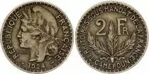 Camerun 2 Francs Territoire sous Mandat - Patey - 1924