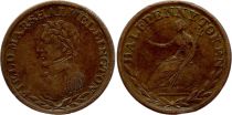 Canada 1/2 penny, Field Marshal Wellington, 1814-1816 (ND)