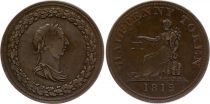 Canada 1/2 penny, George III, Britannia -  1812