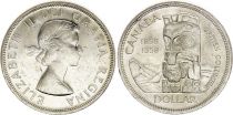 Canada 1 Dollar,  Elisabeth II - 1958