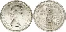 Canada 1 Dollar,  Elisabeth II - 1958