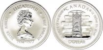 Canada 1 Dollar,  Elisabeth II - 1977