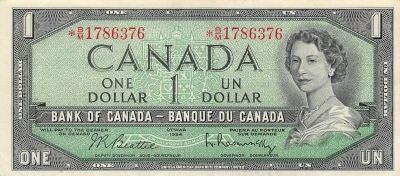 Canada 1 Dollar - Elizabeth II - 1954 - Replacement - P.75b