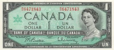 Canada 1 Dollar - Elizabeth II - 1967 - P.84b