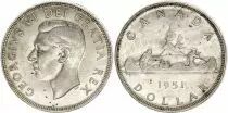 Canada 1 Dollar,  George VI - 1951