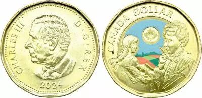 Canada 1 dollar - L. M. Montgomery Coloris�e - 2024