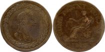 Canada 1 penny, George III, Britannia -  1812