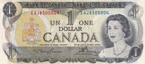 Canada 1 Pound - Reine Elisabeth II - Armoiries - Pêcheur - 1973 - Série EAJ - P.85a