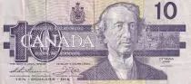 Canada 10 Dollars - Sir J.A. Macdonald - Eagle - 1989 - F - P.96