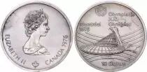 Canada 10 Dollars, JO de Montréal 1976 - Stade Olympique de Monréal - Argent