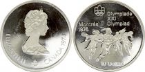Canada 10 Dollars, JO de Montréal 1976 -La Crosse (JO) - 1974 BE