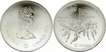 Canada 10 Dollars, JO de Montréal 1976 -La Crosse (JO) - 1974