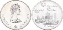 Canada 10 Dollars Olympics games Montreal 1976 - Map