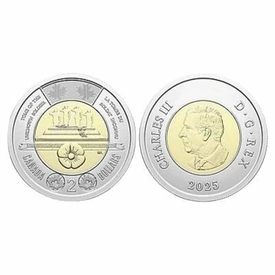 Canada 2 Dollar - Tomb of the Unknown Soldier - 2025