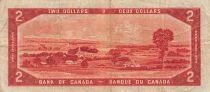 Canada 2 Dollars - Elisabeth II - 1954 - Face du diable - P.67b