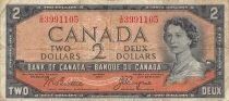 Canada 2 Dollars - Elizabeth II - 1954 - Evil\'s Head - P.67b