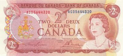 Canada 2 Dollars - Elizabeth II - 1974 - P.86a
