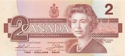Canada 2 Dollars - Elizabeth II - 1986 - P.94b