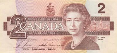 Canada 2 Dollars - Elizabeth II - 1986 - P.94c