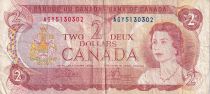 Canada 2 Dollars - Elizabeth II - Hunt - 1974 - Serial AGY - P.86a