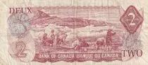 Canada 2 Dollars - Elizabeth II - Hunt - 1974 - Serial BZ - P.86a